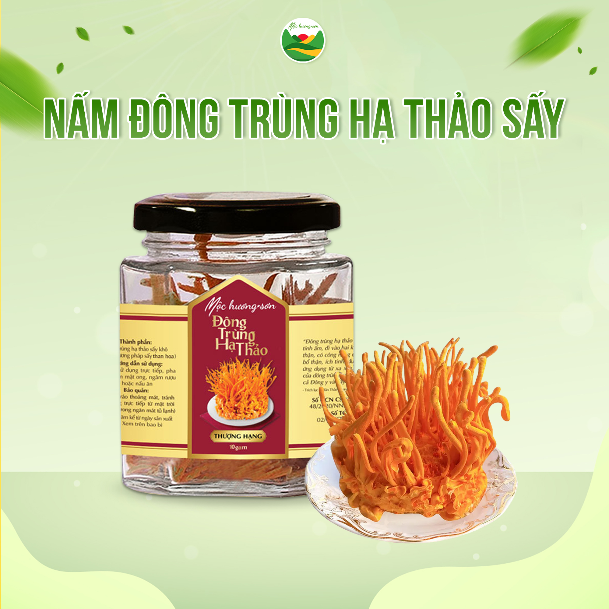 nấm đông trùng hạ thảo sấy