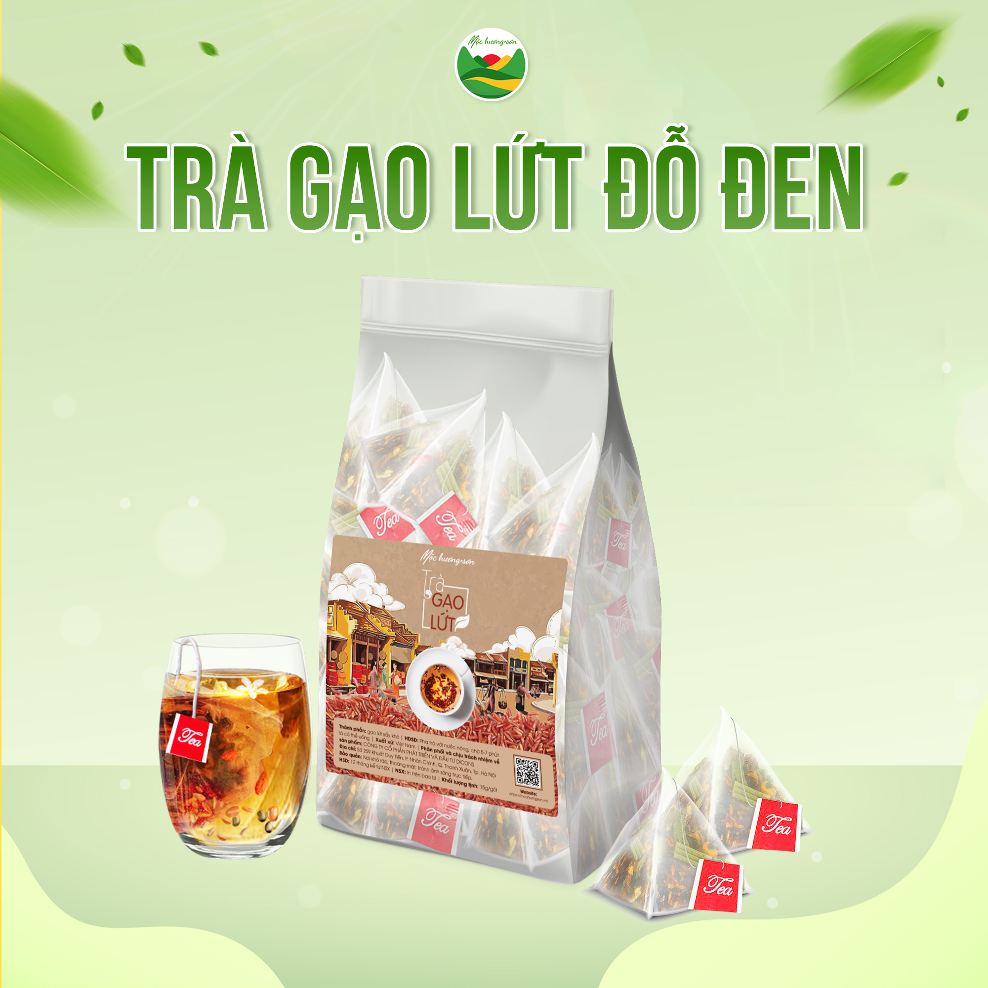 trà gạo lứt đỗ đen