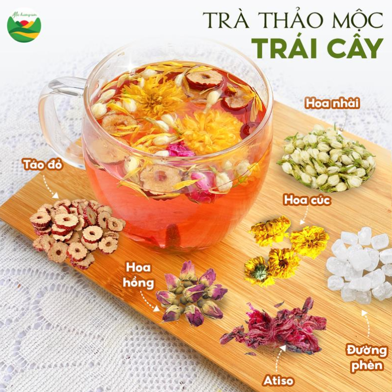 trà detox trái cây