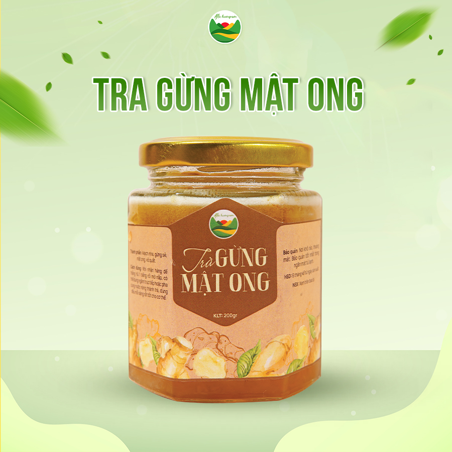 trà gừng mật ong