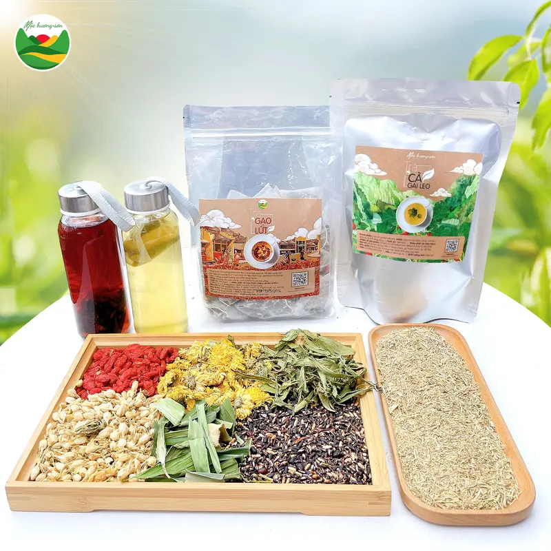 combo trà cà gai leo và trà gạo lứt 2