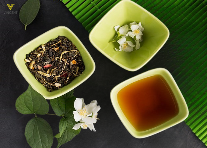 Chuẩn bị nguyên liệu và dụng cụ cho cách pha trà hoa nhài khô