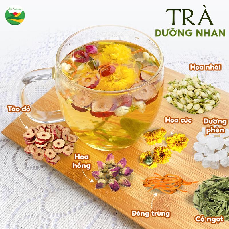 trà thảo mộc dưỡng nhan loại nào tốt